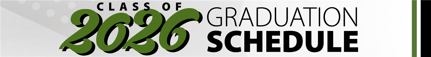 Class of 2026 Graduation Schedule web banner